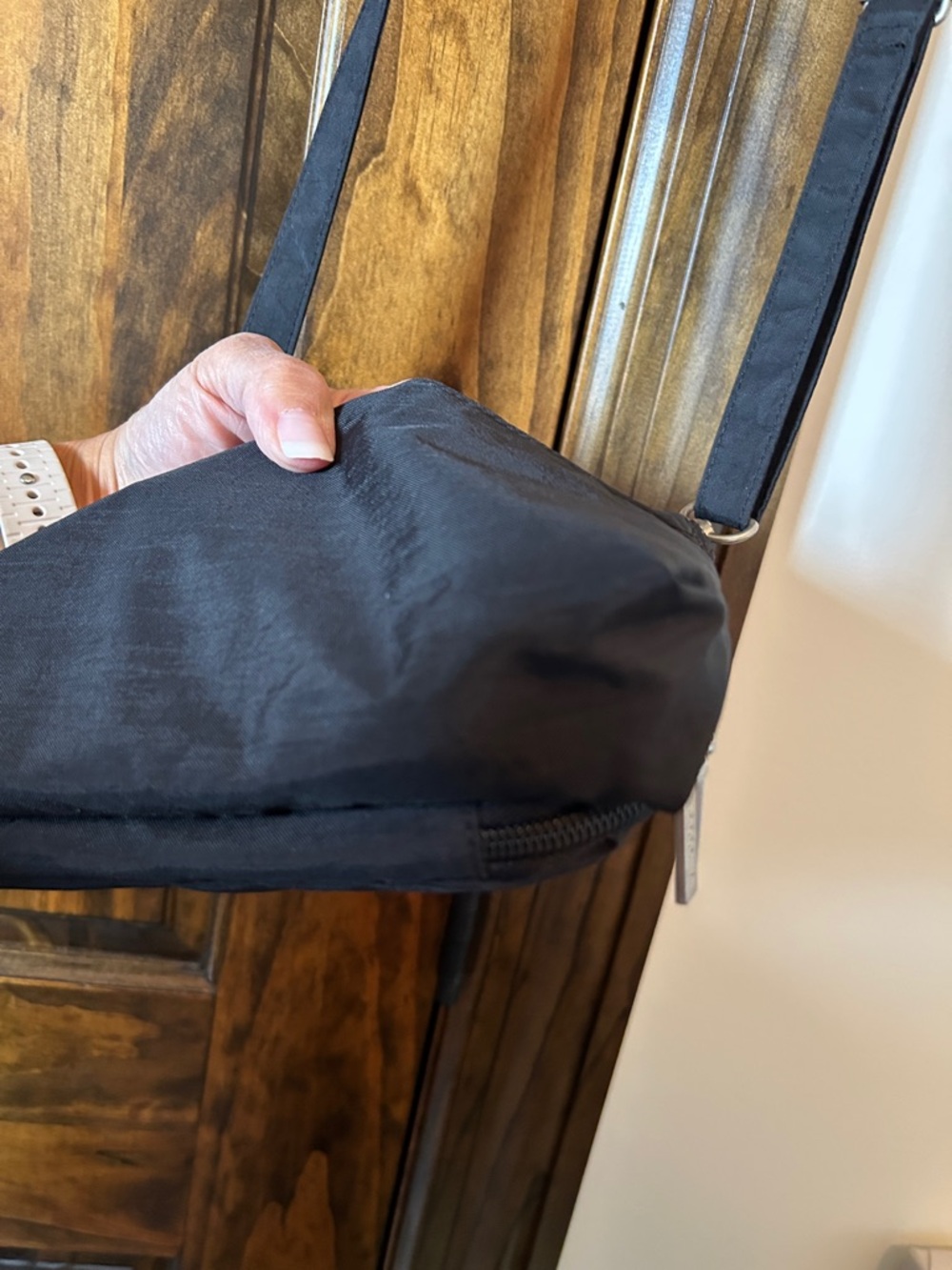 Baggallini Black Nylon Crossbody Belt Bag - Picture 10 of 14